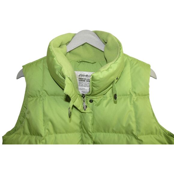 Eddie Bauer 700 Fill Goose Down Vest Womens L Adjustable Vest WARM EB700 - Picture 2 of 9